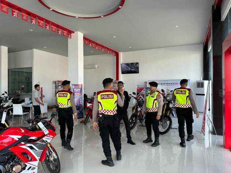 Tim Patroli Perintis Presisi Polres Lhokseumawe Datangi Dealer Capella