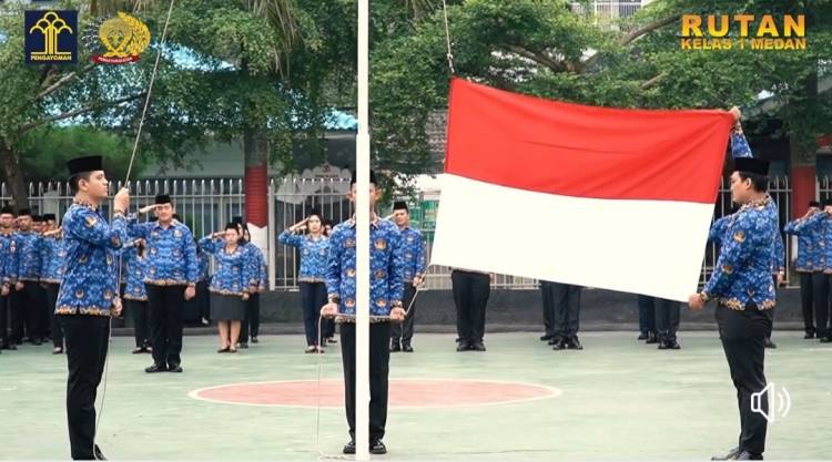 Rutan Klas I Medan Upacara Sumpah Pemuda