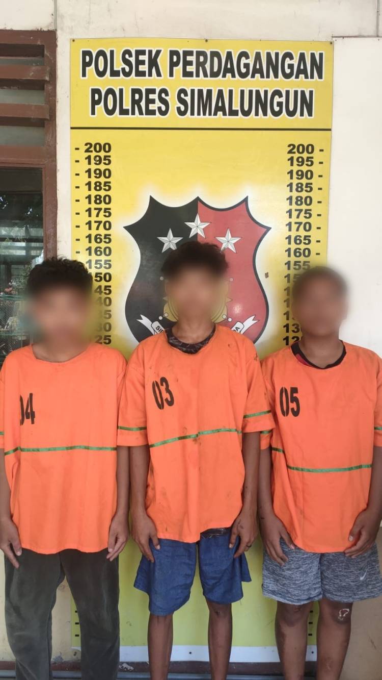 Unit Jatanras Polres Simalungun Berhasil Mengungkap Kasus Pencurian dengan Kekerasan, 4 Pelaku Ditangkap