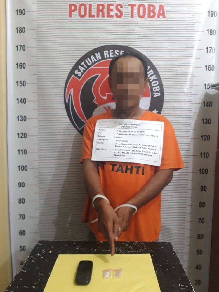 Polres Toba Bekuk Pengedar Sabu
