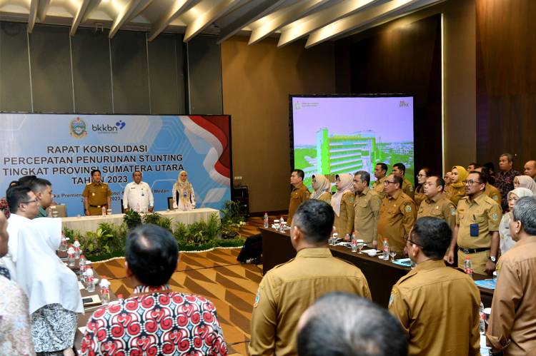 Targetkan Prevalensi Stunting 18% Tahun 2023,   Pj Gubernur Sumut Minta OPD Pastikan Hasil Intervensi Maksimal