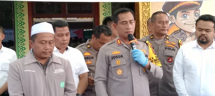 Polres Pelabuhan Belawan Gelar Press Release Pengungkapan Kasus Viral