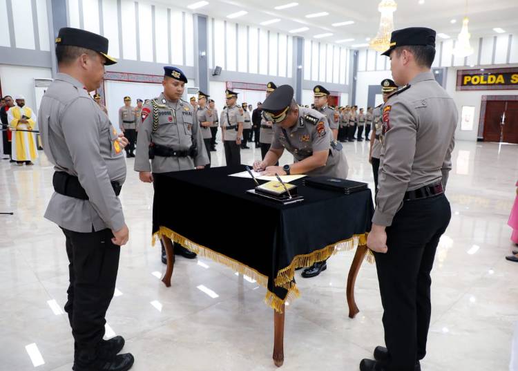 Kapolda Sumut Lantik PJU dan Kapolres
