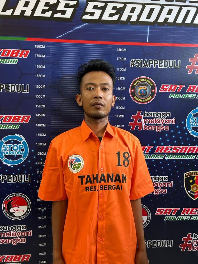 Polres Sergai Ringkus Operator Alat Berat Pemilik Sabu