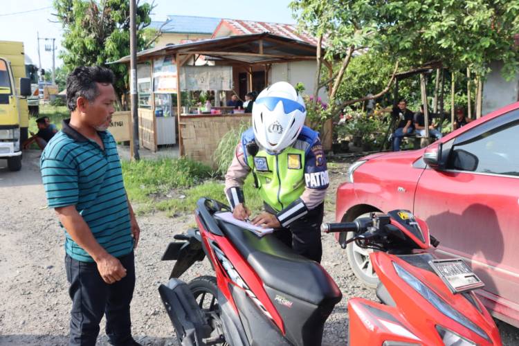 Polres Sergai Lakukan Razia Guna Ciptakan Kondisi Kamtibmas Aman Dan Kondusip Jelang Pemilu 2024