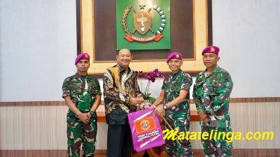 Plt Bupati Langkat Terima Audiensi Danyonif 8 Marinir Harimau Putih
