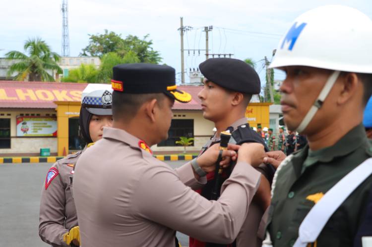 Kapolres Lhokseumawe Pimpin Apel Gelar Pasukan Operasi Mantap Brata Seulawah 2023-2024