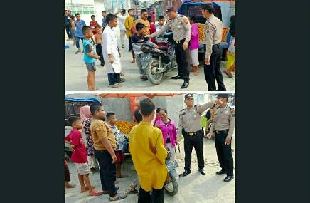 Personil Polsek Kualuh Hilir Gelar Patroli Dialogis dan Ajak Warga Menjaga Situasi Kondusif