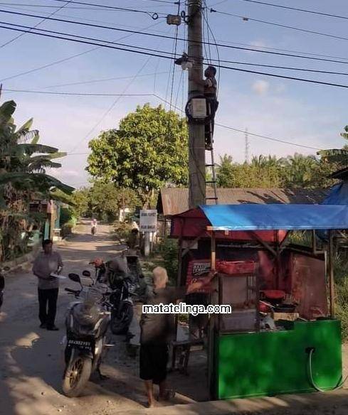Polres Asahan Bantu CCTV Untuk Kamling Kelurahan Sentang
