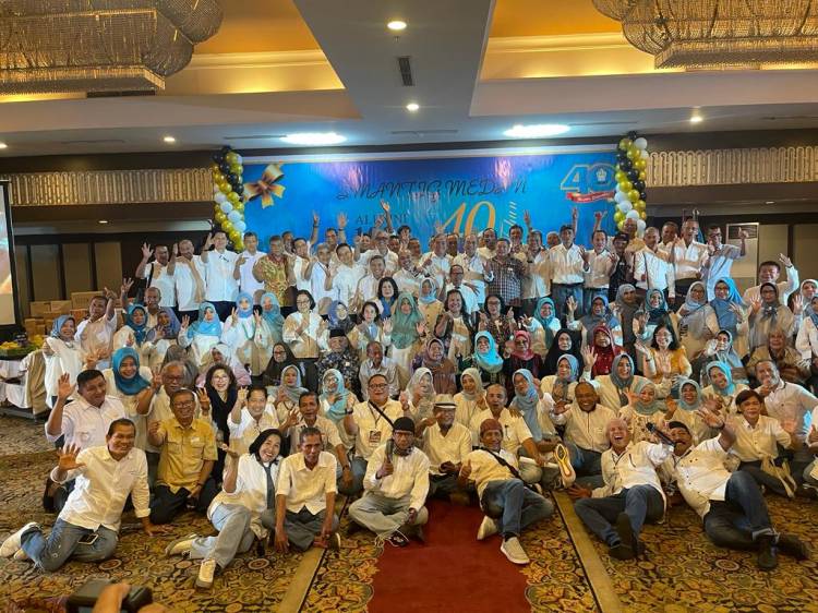 Ratusan Alumni angkatan 1983 SMA NEGERI 3 Medan Hadiri Reuni Akbar Ke 40