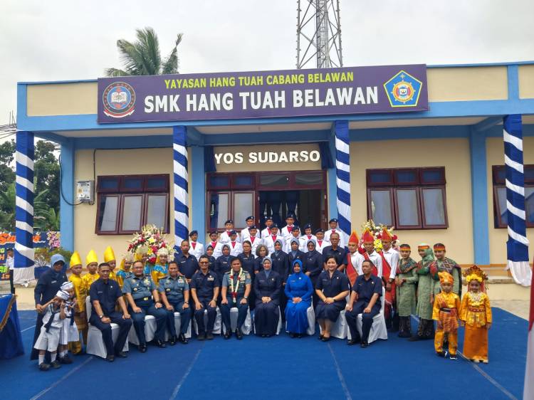 Ketua Jalasenastri TNI AL Resmikan Gedung Yos Sudarso SMK Hang Tuah Titipapan