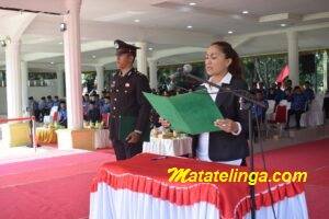 Ketua DPRD Langkat Membaca Ikrar Pada Upacara Hari Kesaktian Pancasila