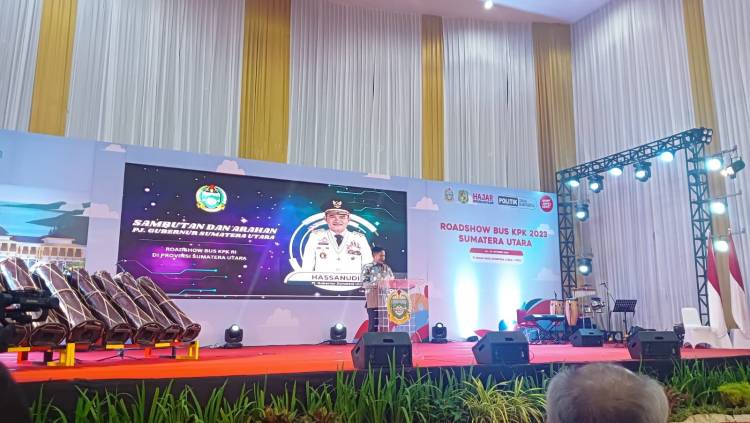 Jelajah Negeri Bangun Antikorupsi, Kanwil Kemenkumham Sumut Hadiri Roadshow Bus KPK 2023