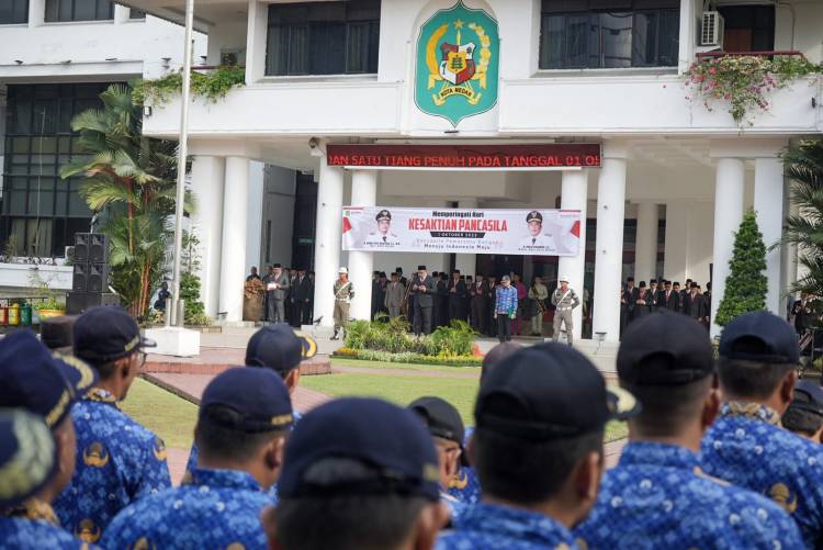 Upacara Hari Kesaktian Pancasila Pemko Medan Berlangsung Khidmat