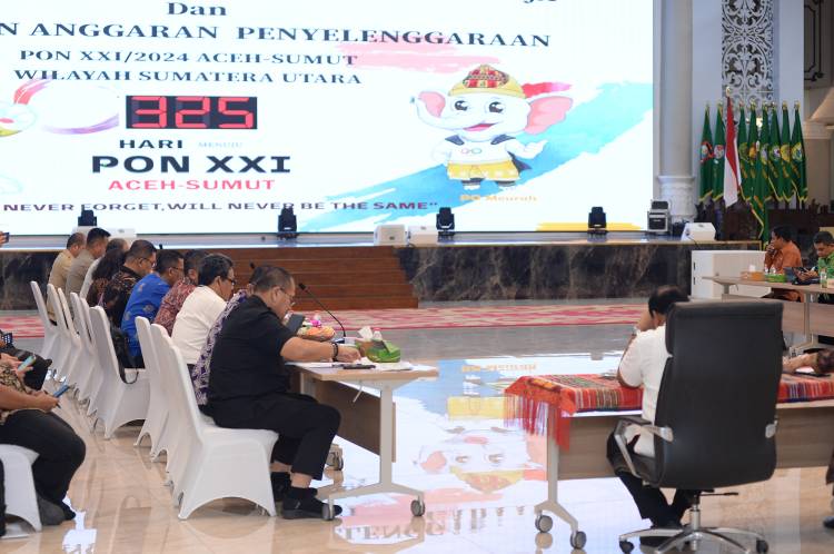 PB PON Wilayah Sumut Rasionalisasi Kebutuhan Anggaran PON XXI