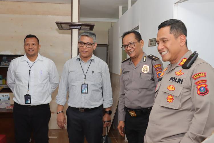 Kapolres Terima Audiensi Pimpinan Kacab BRI Perdagangan