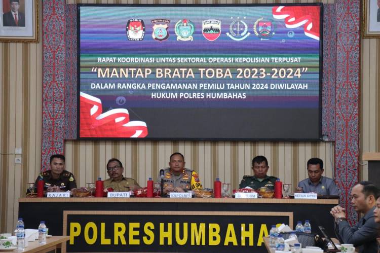 Polres Humbahas gelar Rapat Koordinasi Lintas Sektoral