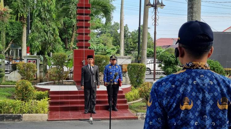 Plh Sekda Junaedi Sitanggang Gantikan Wali Kota Pimpin Upacara Peringatan Hari Kesaktian Pancasila