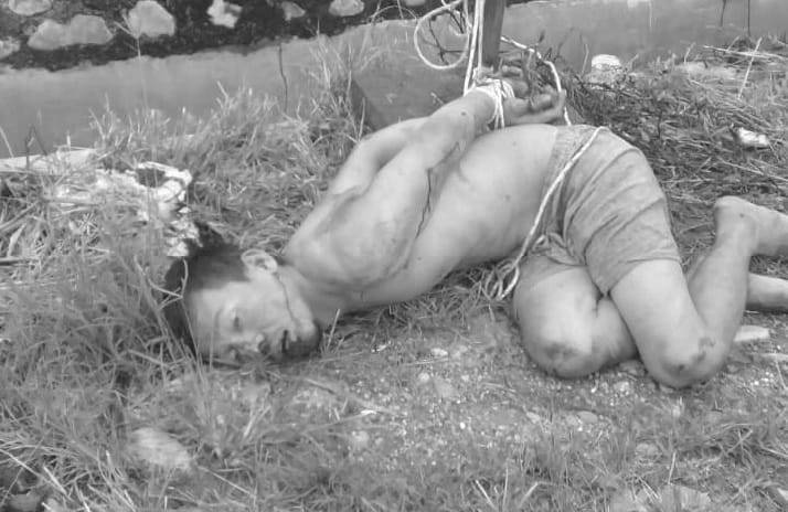 Kepergok Curi Ikan di Desa Gunung Barani, Pelaku Diikat Warga ke Tiang Listrik