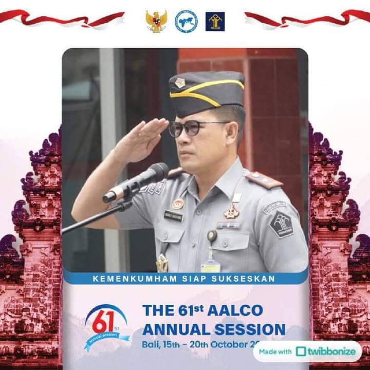 Kepala rutan kelas l Medan Nimrot sihotang A.md,l.p,S.H,M.H.,beserta jajaran mendukung penuh the 61st AAlco