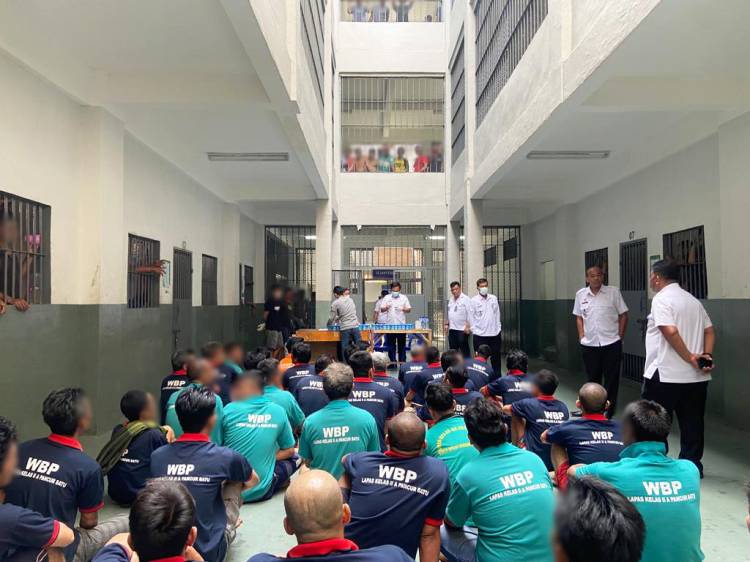 Warga Binaan Lapas Kelas IIA Mendadak Tes Urine