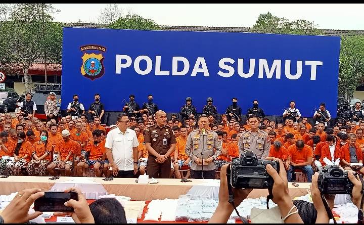 Polda Sumut Tangkap 1.058 Pelaku Narkoba Programkan Rehabilitasi Sukarela