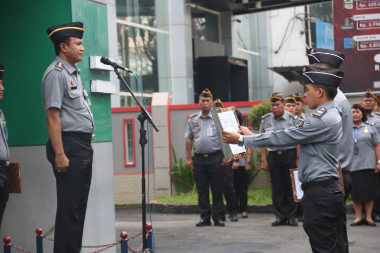Kumham Sumut Peringati Hari Kesaktian Pancasila, Menkumham: Pancasila Pemicu Semangat Bangsa Menuju Indonesia Emas