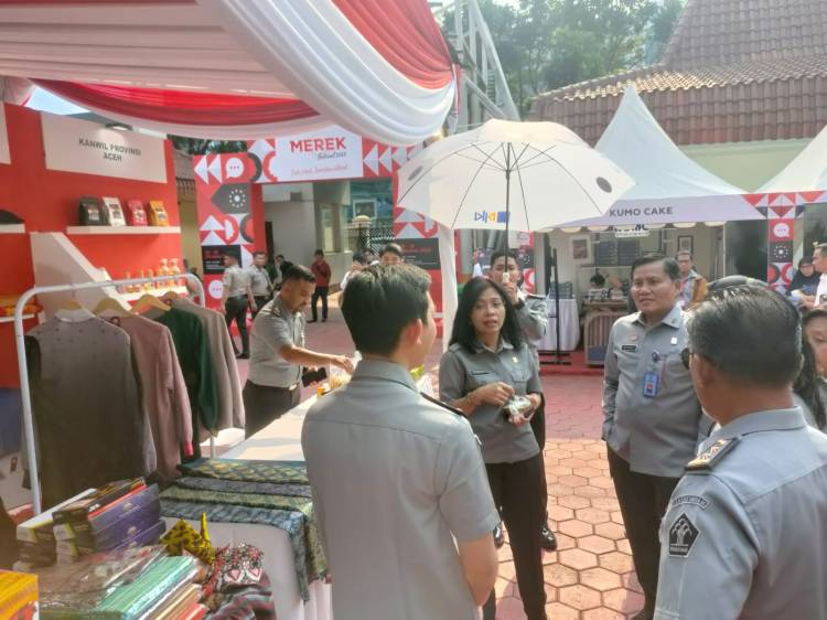 Kanwil Kemenkumham Sumut Turut Memeriahkan Pameran dan Festival Merek DJKI