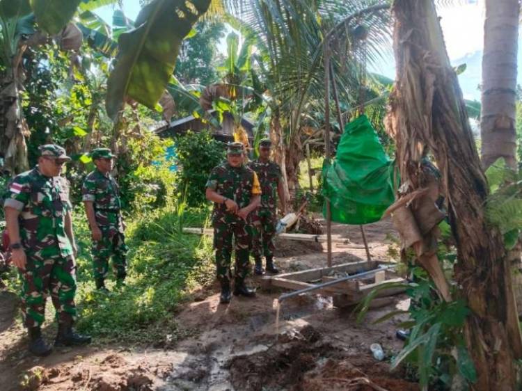 Kunjungan Kerja Aslog Kasad di TMMD Ke-122 Kodim 1704/Mappi