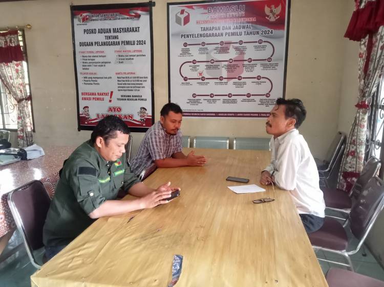 Panwascam Siantar Narumonda Surati Perangkat Desa untuk Klarifikasi