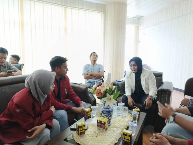 Terima Audensi IMM Hukum UMSU, Lailatul Badri Siap Support Lomba Olahraga Dan Paskibraka Tingkat Sumut