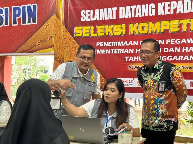 Kalapas Medan Pantau Pelaksanaan SKD CPNS Kemenkumham 2024