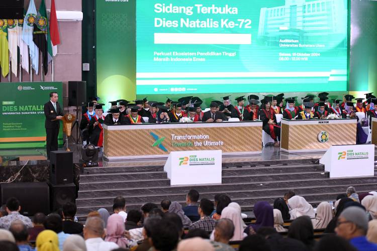 Dies Natalis USU ke-72, Pj Gubernur Sumut Agus Fatoni Harapkan USU Terus Lahirkan Generasi Unggul