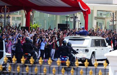 Pelepasan Presiden ke-7 Jokowi dan Penyambutan Presiden Terpilih Prabowo Subianto