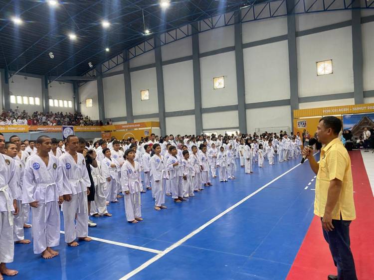 Membludak, UKT Taekwondo Medan Diikuti 1763 Peserta
