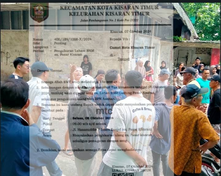 Warga Parkis Kembali Ribut Soal Pengukuran Lahan Eks.Pasar Kisaran