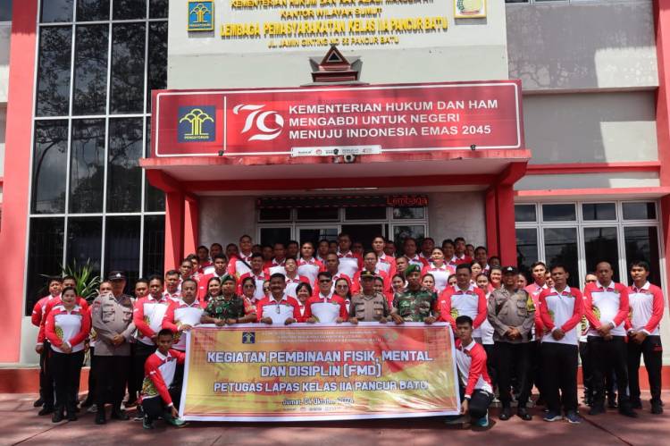 Gandeng TNI POLRI, Lapas Pancur Batu Gelar Kegiatan FMD