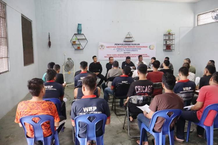 Lapas Pancur Batu Hadirkan Lembaga Bantuan Hukum Parsaoran Bersama Mahasiwa Hukum UNPRI