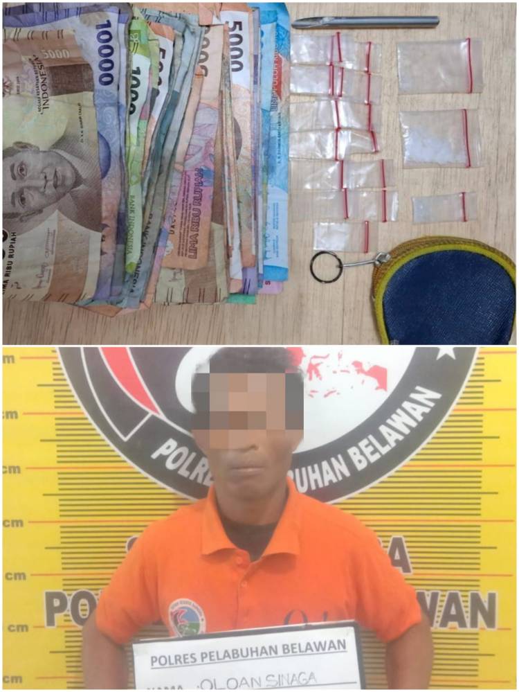 Sat Narkoba Polres Pelabuhan Belawan Tangkap Pengedar  di Jl. Abdul Sani Muthalib