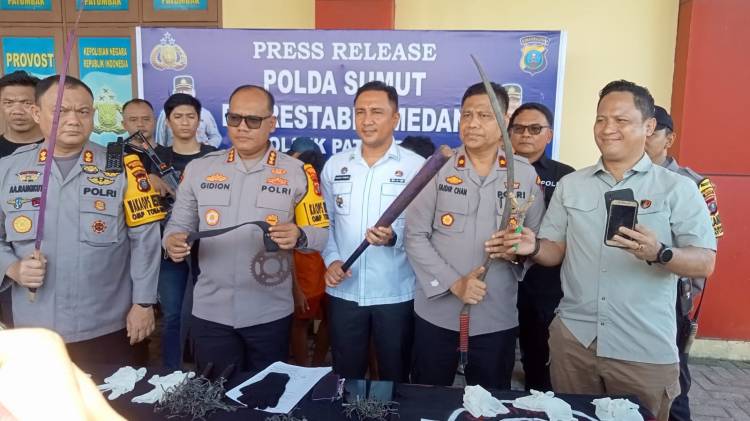 Amankan 3 Kelompok Geng Motor Terlibat Kejahatan Kapolrestabes Medan : Mau nggak Mau Harus Bubar