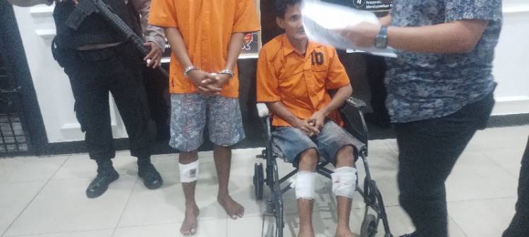Polres Belawan Tembak 3 Kaki Perampok