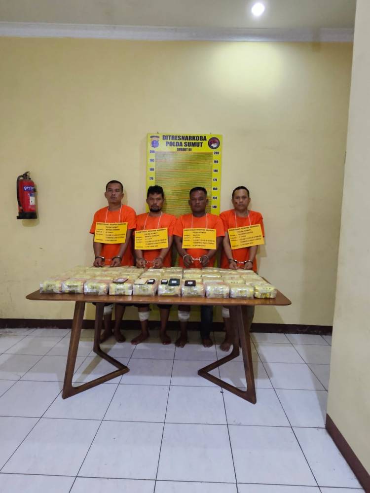 Tim Dit Narkoba Polda Sumut Kejar-Kejaran Tangkap Jaringan Narkotika, 4 Pelaku Ditembak