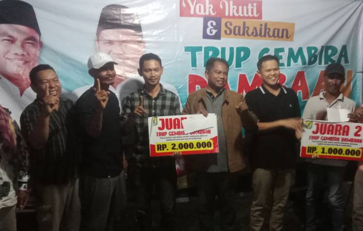 Paslon Dambaan Gelar Kampanye Kreatif melalui Turnamen Trup Gembira di Kecamatan Sei Bamban