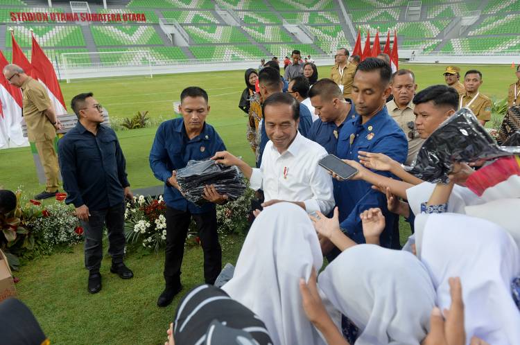 Presiden RI Joko Widodo Resmikan Stadion Utama Sumut