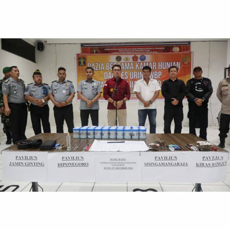 Tak Main-Main, Lapas Kelas IIA Gelar Razia Gabungan