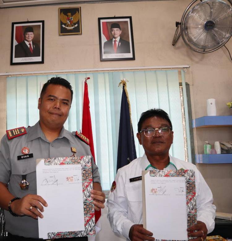 Rutan Tarutung dan Kemenag Tapanuli Utara Tanda Tangani Perjanjian Kerja Sama Pembinaan Mental dan Rohani Warga Binaan