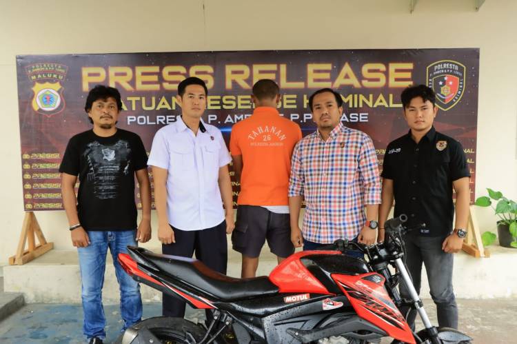 Polresta Ambon Tangkap Pencuri Motor, Dijual Rp 4 Juta untuk Beli Miras