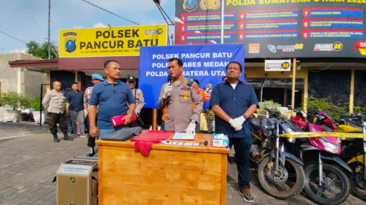 Polsek Pancur Batu Ringkus Sindikat  Curanmor, Oknum TNI Diduga Penadah ?