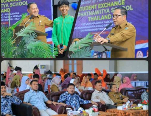 Pjs Bupati Labuhanbatu Utara  Terima Kunjungan Student Exchange Dari Phatnawitya School Thailand