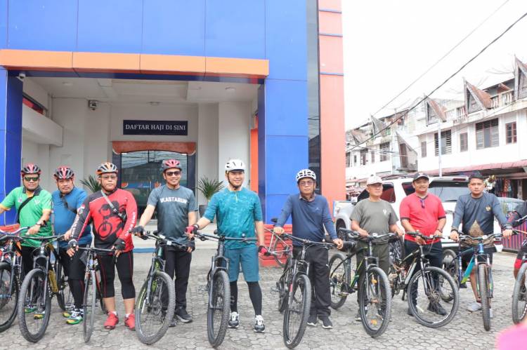 Forkopimda Toba Gowes Sambil Sosialisasi Pilkada Damai